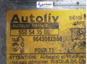 Unidades Electrónicas 550541500AR - CENTRALITA AIRBAG PEUGEOT 206 BERLINA 1.9 DIESEL